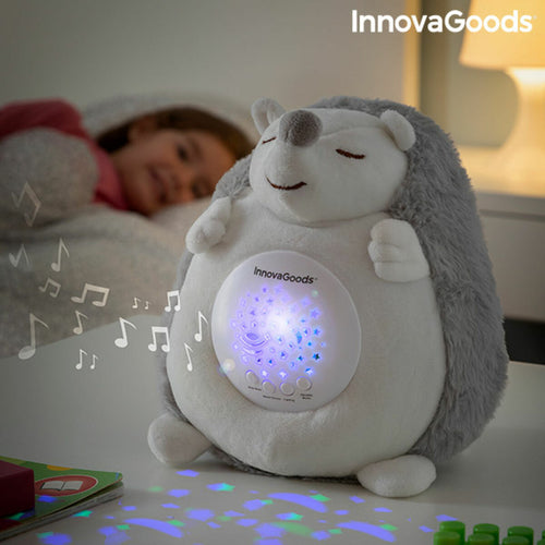Hedgehog Soft Toy with White Noise and Nightlight Projector Spikey - Soft Toys