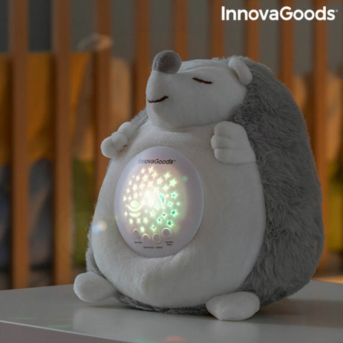 Hedgehog Soft Toy with White Noise and Nightlight Projector Spikey - Soft Toys