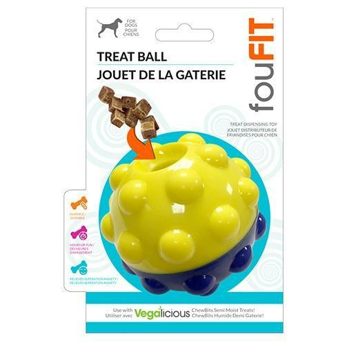 Bumper Treat Ball - Treat Dispensing Toy for Dogs - 3" and 5" - Soft Toys