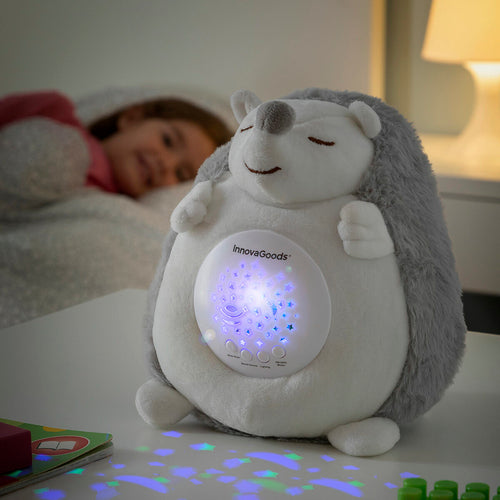 Hedgehog Soft Toy with White Noise and Nightlight Projector Spikey - Soft Toys