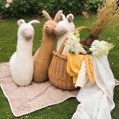 Soft toy-pillow Alpaca, creamy - Soft Toys