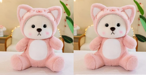 Soft Toys for Kids Girls Teddy Bears Plush Toys Pack of 2 - Soft Toys